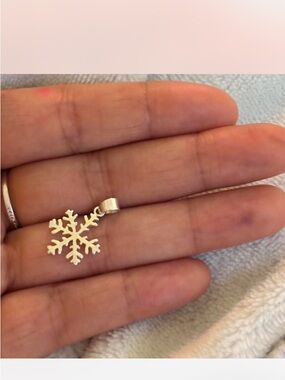 Delicate Silver Snowflake Pendant Necklace for Women